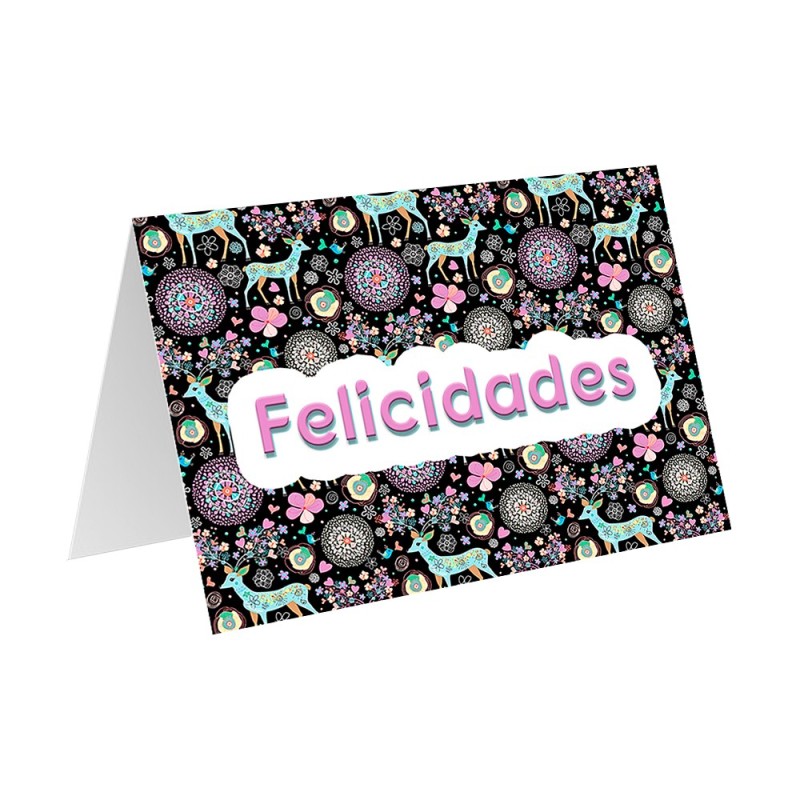 Tarjetita Felicidades · F-01