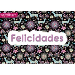 Tarjetita Felicidades · F-01